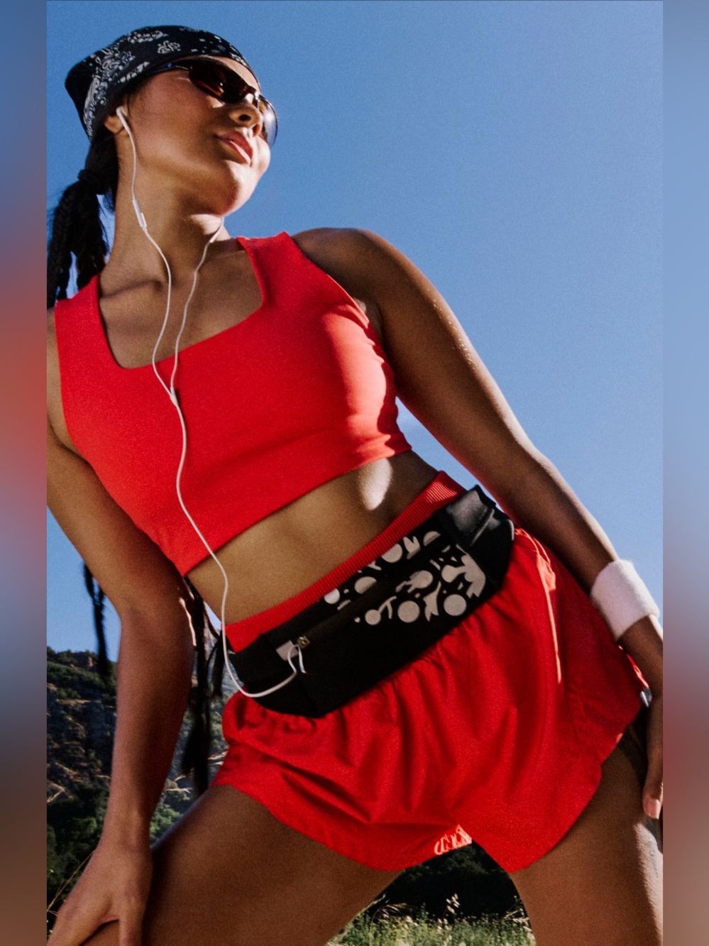 Free People Movement | Carpe Diem Shorts | Red | Medium - Picture 2 of 10
